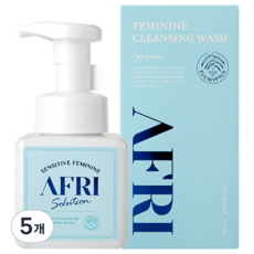 애프리 버블여성청결제(프로폴리스 성분) 약산성 천연성분 임산부사용가능, 5개, 220ml