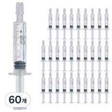 HP 일회용 멸균생리식염수 염화나트륨액 주사기형 5ml, 60개