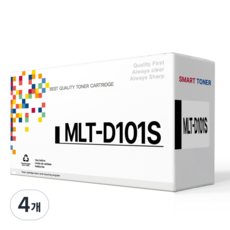 MLT-D101S 호환 토너 ML-2164 SF-760P SCX-3405F, 4개, 검정