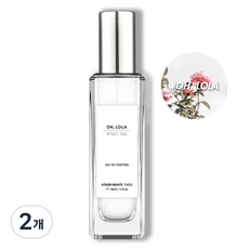 떼시스 오롤라 오로라 깨끗한 화이트 여리여리한 플로럴 니치 향수 오드퍼퓸, 2개, 50ml