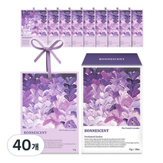 보네센트 샤쉐 옷장 방향제 더프렌치라벤더, 11g, 40개