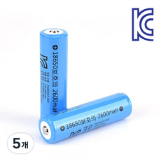 치프몰 18650 2600mAh 리튬이온 배터리, 1개입, 5개