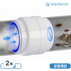 아쿠아팝 환풍기 트랩 역류방지 담배냄새 안나커버 + 알루미늄 테이프 4m, 2개