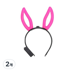 피플스파티 LED토끼머리띠 4개입, 2개