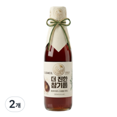 [들녘] 전통압착 더 진한 통참깨100% 참기름, 2개, 350ml 2개, 350ml
