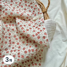 면행주 키친크로스 친환경 주방덮개 요루거즈3중, 6번 장미빨강, 3개