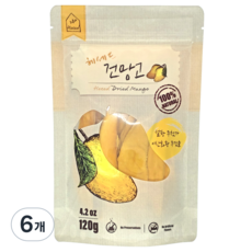 헤세드 건망고 순수 망고 100% 그대로 말린 GREAT TASTE 3STAR 수상 건망고, 6개