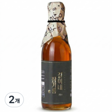 시장쏙 고소한 길이네 참기름, 2개, 350ml