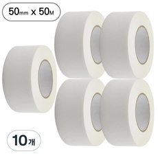 아트위브 대용량 종이 마스킹 테이프 아이보리 50mm (50M), 10개