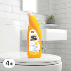 화장실 욕실 변기 세정제 락스, 750ml, 4개