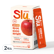 슬림루틴 슬루 젤라이트 애사비 젤리 스틱 애플 사이다 비니거 6000mg, 2박스, 280g