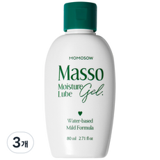 모모쏘우 마쏘 루브젤 / 이질감 NO 마르지 않는 수용성 러브젤, 3개, 80ml