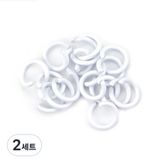 미니칼라오링 외경8mm 연결고리, 100개, 화이트