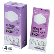 에어블링 KF94 마스크 대형 국산 방역용 황사 미세먼지 차단용 일회용 3중필터 숨쉬기편한, 4세트, 25매입
