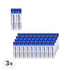 기가맥스 알카라인 건전지, 40개입, 3개