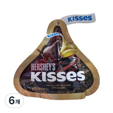 허쉬 키세스 크리미 밀크초콜릿, 146g, 6개