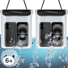셀링크 휴대폰 방수팩 대형 2세트, 6개, SP1.셀링크 대형방수팩 블랙