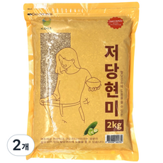 [농협] [25년산] 국산 저당 현미 (혈당강하), 2개, 2kg