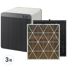 삼성 비스포크 큐브 무풍 펫케어 공기청정기 호환 필터 CFX-H340D CFX-H1405D CFX-H1605D, 3개, 고급형 세트 (헤파+탈취)