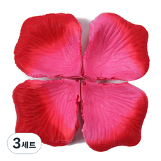 부직포 장미300 꽃잎 조화 플라워샤워 프로포즈 웨딩 장식 소품, 3세트, 13-레드핑크300장