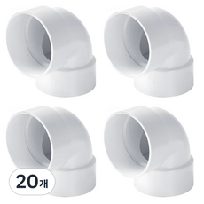 G산업 (정품) 국산 PVC 엘보 ㄱ자 앨보 90도 50파이 50A 50mm 연결 엘보 50A, 20개