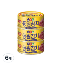 동원참치 DHA 통조림, 100g, 6개