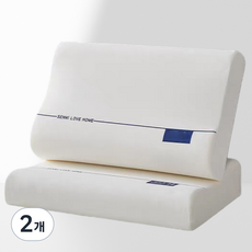 Niftynest베개 목베개 푹신한 사계절 수면 목편한 경추 베개 수면 경추 베개 푹잠경추베개 30cm*50cm, 2개, 화이트