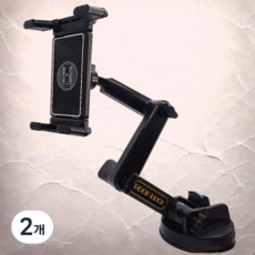 인더비클 화물차 태블릿거치대 대형 트럭 차량용, 패드거치대+리뷰약속+멀티충전선, 2개, 블랙