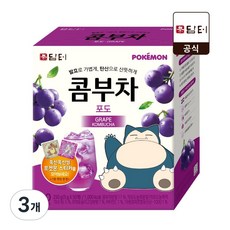 담터 포켓몬 콤부차 포도맛, 5g, 50개입, 3개