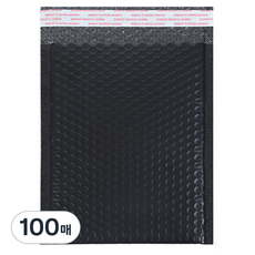 라인하임 뽁뽁이 에어캡 PE 안전봉투 블랙, 100매