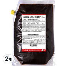 레피 매운숯불바베큐치킨소스 핫한 바베큐양념, 2개, 1kg