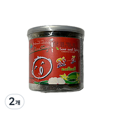 미얀마 사우어스파이시 발효찻잎 sour and spicy fermented tea leaf, 2개, 1개입, 280g
