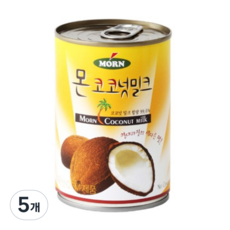 몬 코코넛 밀크, 400ml, 5개