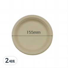 씨케이라이브 친환경 펄프 일회용 접시, 2세트, 50개