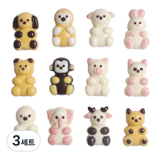 엠케이크 메이드초콜릿 동물친구들 초콜릿 만들기 세트, 3세트, 메이드초콜릿 동물친구초콜릿 만들기세트