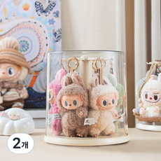 KDNC 투명 봉제인형 보관함 장식장, 2개