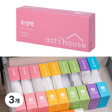 아스티하우스 위생백 M(중), 중(M), 3개, 150개입