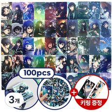 [키링2종증정] 토키토 무이치로 포토카드 세트 홀로그램 도무송 스티커, 프리미엄, 3개
