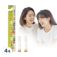 메가텐 키즈 캐릭터소닉 360도 음파진동 칫솔 리뉴얼 리필 미디움 2P