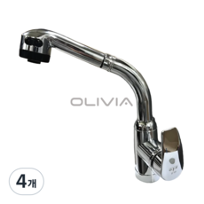 국산 원홀 씽크대 수전 측면핸들 고급형, 4개