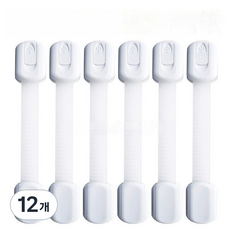 소소무역 안전잠금장치 서랍 잠금락, 화이트, 12개