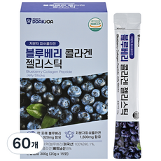 DDAKJOA 블루베리 콜라겐 젤리스틱, 60개, 20g
