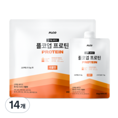 플코업 프로틴 곡물맛 단백질 쉐이크 파우치, 14개, 50g