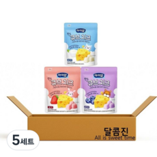 [달콤진] 일동후디스 아이얌 한입큐브 치즈 3종 플레인+딸기+블루베리 자연치즈 영양간식, 혼합맛(플레인/딸기/블루베리), 60g, 5세트