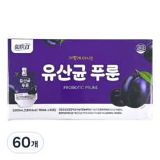 GUTFLEX 것플렉스 유산균 푸룬주스, 180ml, 60개