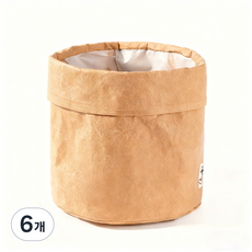 FATTYS 다용도 수납 냉장고정리 크라프트지 봉투, 6개, 내부코팅형