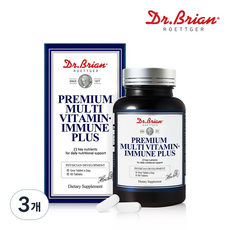 닥터브라이언 칼슘 마그네슘 비타민D 아연 1445mg 종합 칼슘 비타민 미네랄 영양제, 3개, 90정