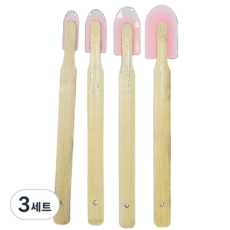 국산 실리콘 헤라(대나무 손잡이) 4종세트, 3세트