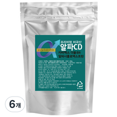 산들약초 고함량 알파씨디 분말 정품 알파씨클로덱스트린, 6개, 200g