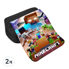마인크래프트 분리형 커버 대용량 필통 이중 수납 파우치 어린이날 선물용, 2개, A